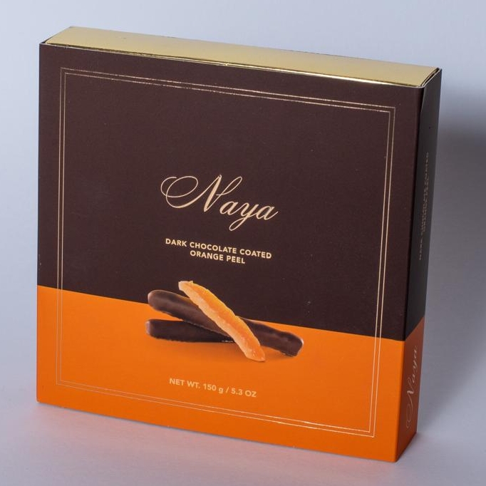 Dark chocolate coated Orange peel £19